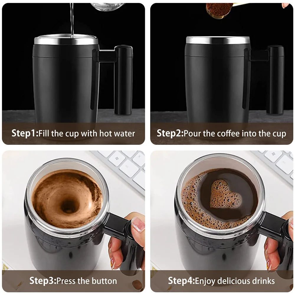 Self-Stirring Coffee Mug